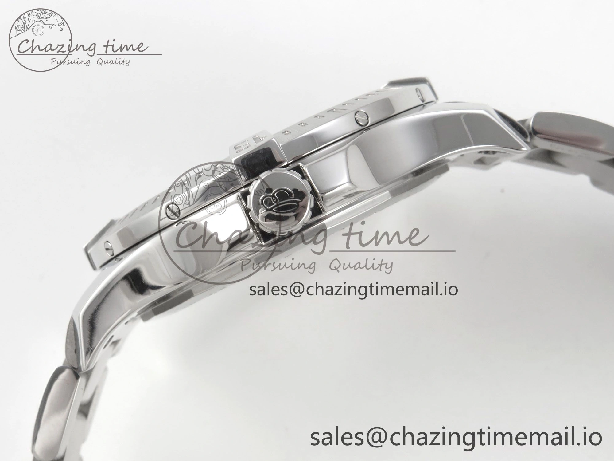Colt Automatic 44mm TF1:1 Best Edition Gray Dial on SS Bracelet A2824 V Minimalist 5409