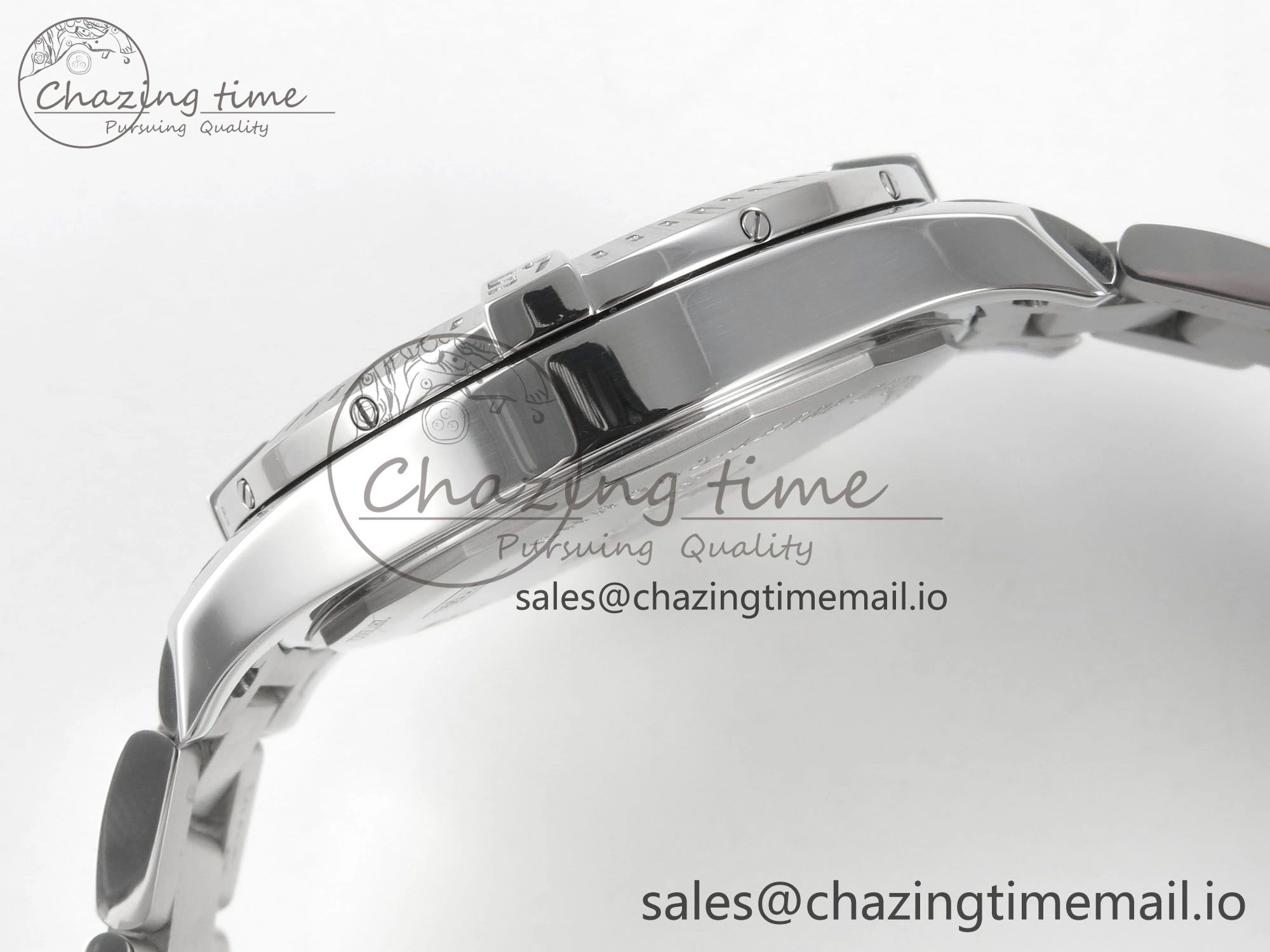Colt Automatic 44mm TF1:1 Best Edition Gray Dial on SS Bracelet A2824 V Minimalist 5409