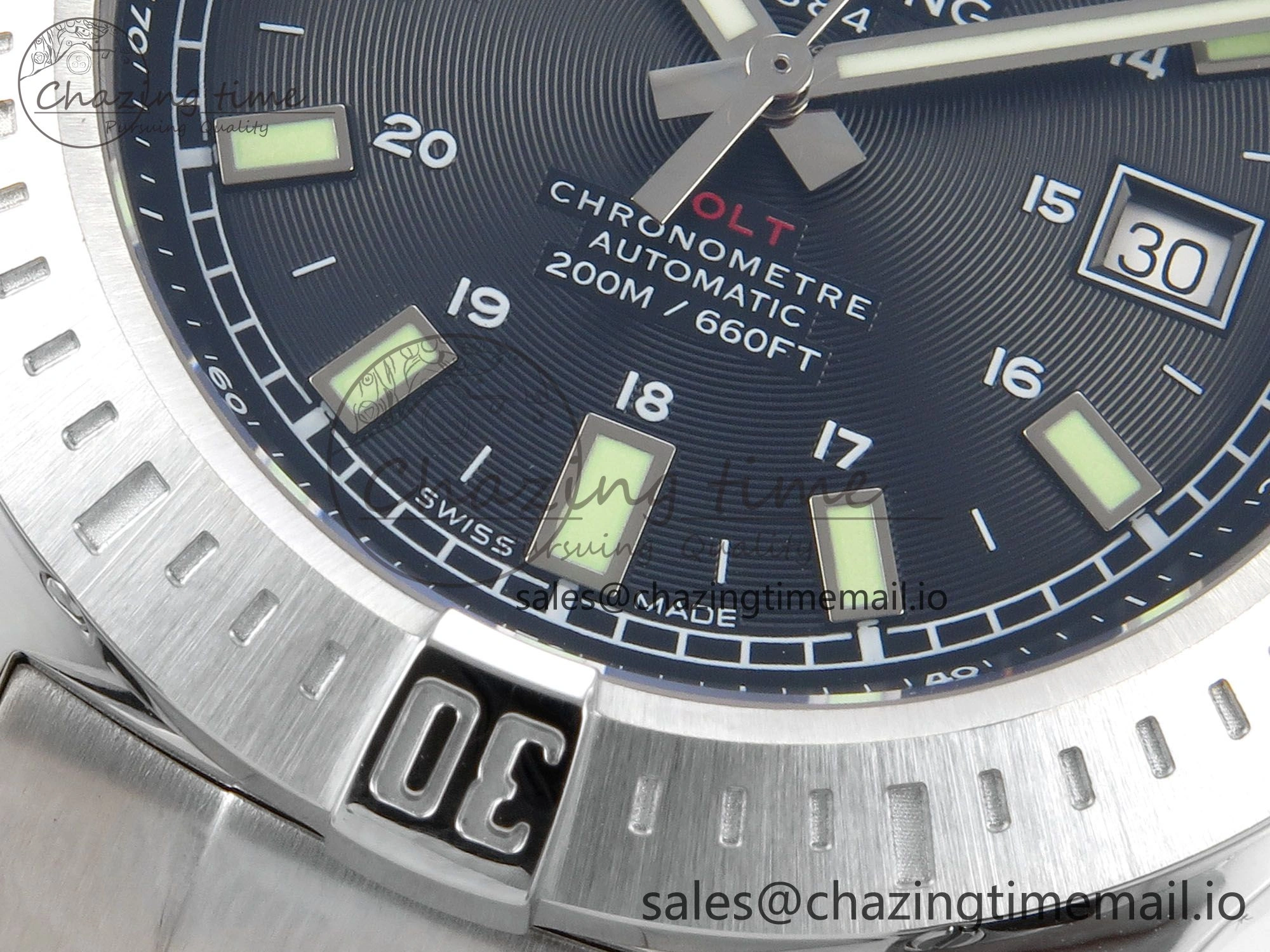 Colt Automatic 44mm TF1:1 Best Edition Gray Dial on SS Bracelet A2824 V Minimalist 5409