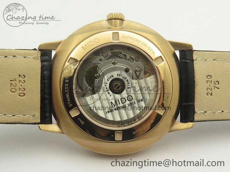 Commander Big Date RG OXF Black Dial on Black Leather Strap A Soft 7609