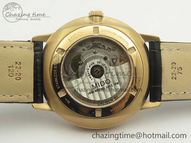 Commander Big Date RG OXF Black Dial on Black Leather Strap A Soft 7609