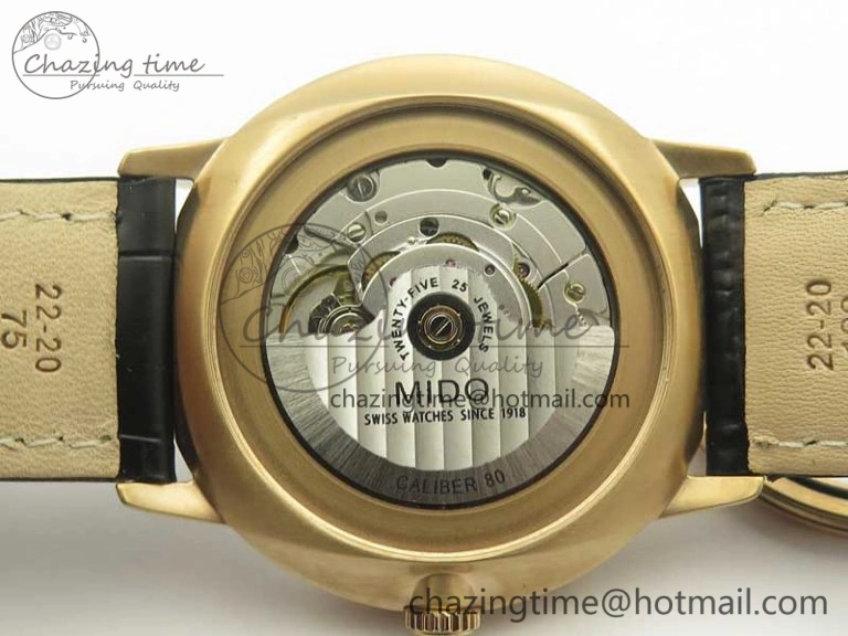 Commander Big Date RG OXF Black Dial on Black Leather Strap A Soft 7609