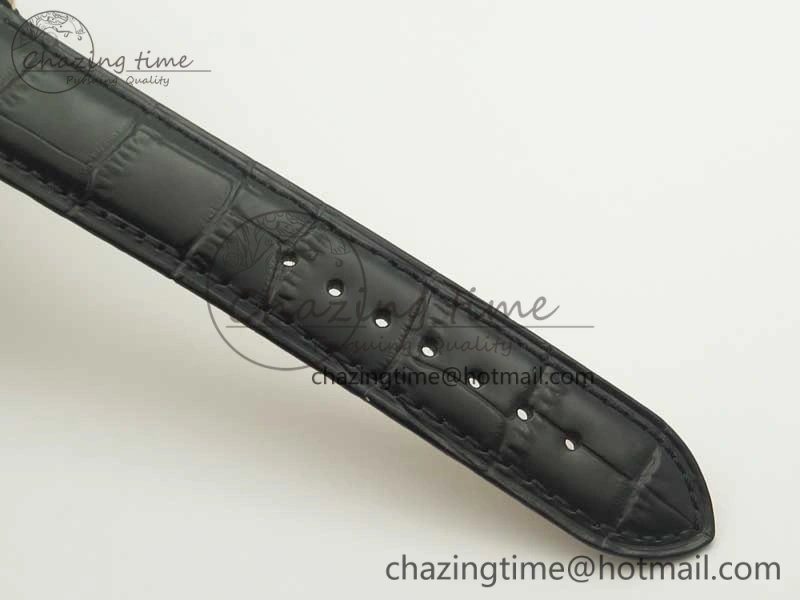 Commander Big Date RG OXF Black Dial on Black Leather Strap A Soft 7609