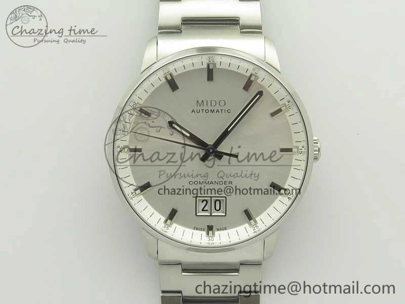 Functional Commander Big Date SS OXF White Dial on SS Bracelet A 7606