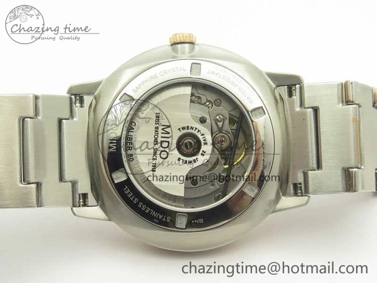 Commander Big Date SS RG OXF White Dial on SS RG Bracelet A WellDesigned 7604