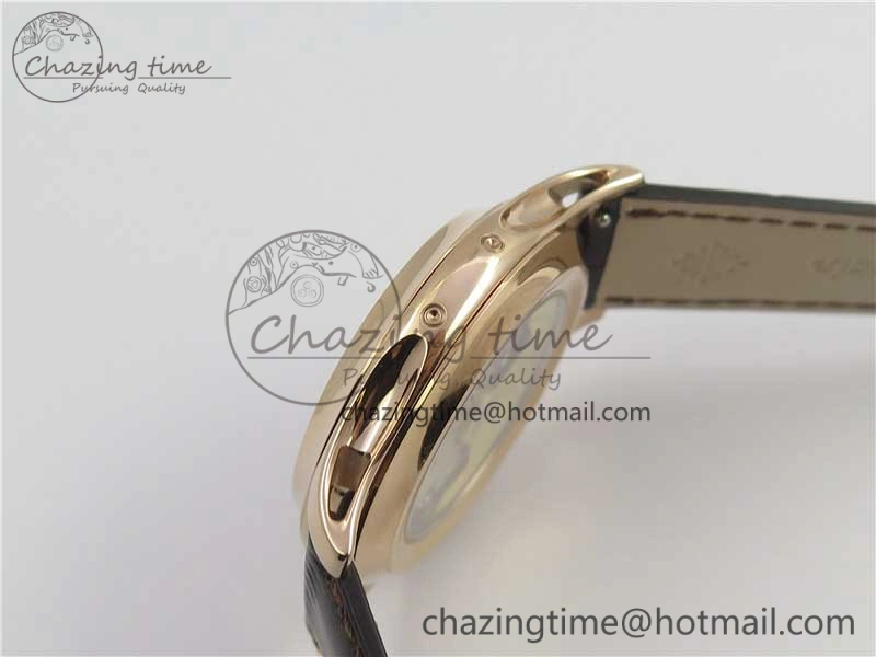Fashionable Complications 5205R RG GRF Best Edition Black Dial on Brown Leather Strap A 8958