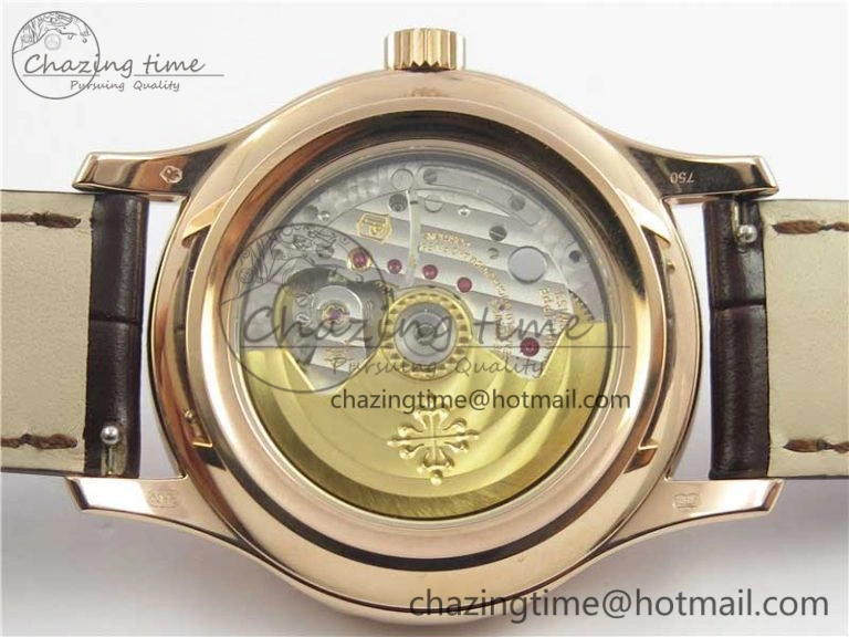Fashionable Complications 5205R RG GRF Best Edition Black Dial on Brown Leather Strap A 8958