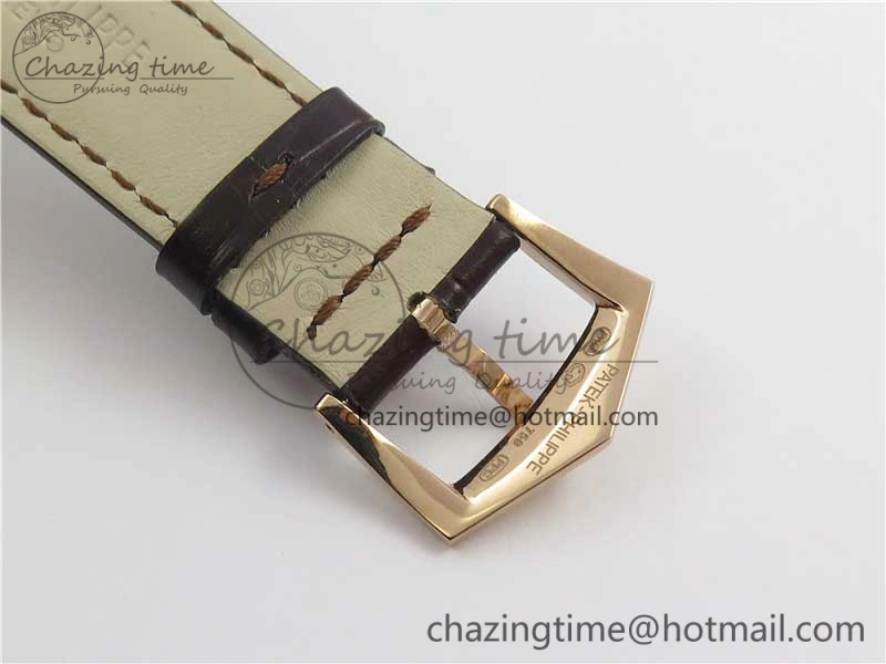 Fashionable Complications 5205R RG GRF Best Edition Black Dial on Brown Leather Strap A 8958