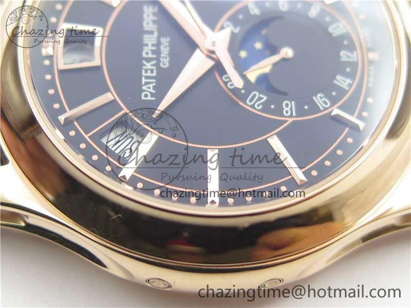 Fashionable Complications 5205R RG GRF Best Edition Black Dial on Brown Leather Strap A 8958