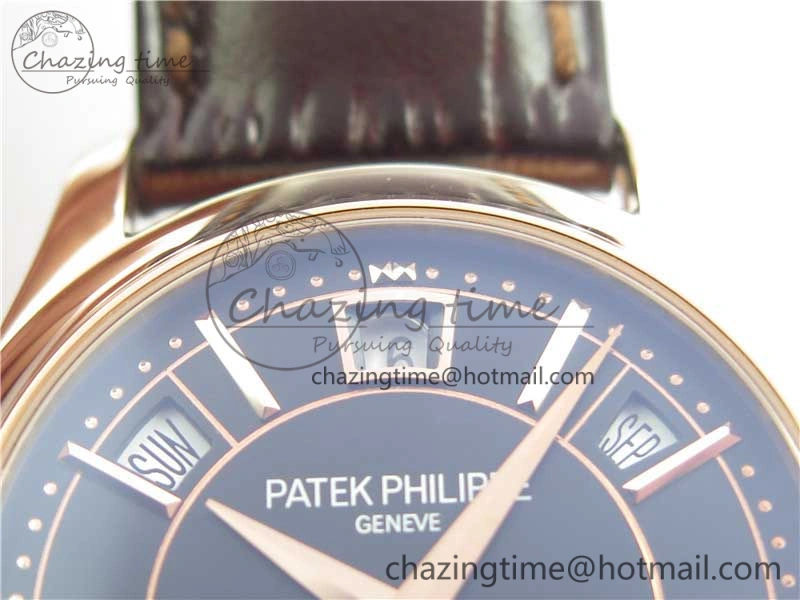 Fashionable Complications 5205R RG GRF Best Edition Black Dial on Brown Leather Strap A 8958