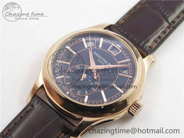 Fashionable Complications 5205R RG GRF Best Edition Black Dial on Brown Leather Strap A 8958