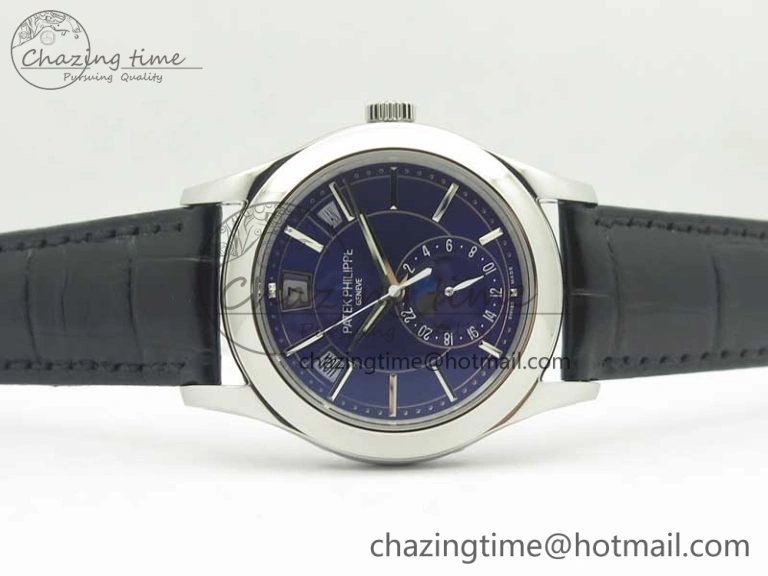 Complications Series Moonphase SS KMF Blue Dial On Black Leather Strap Cal. TravelReady 8999