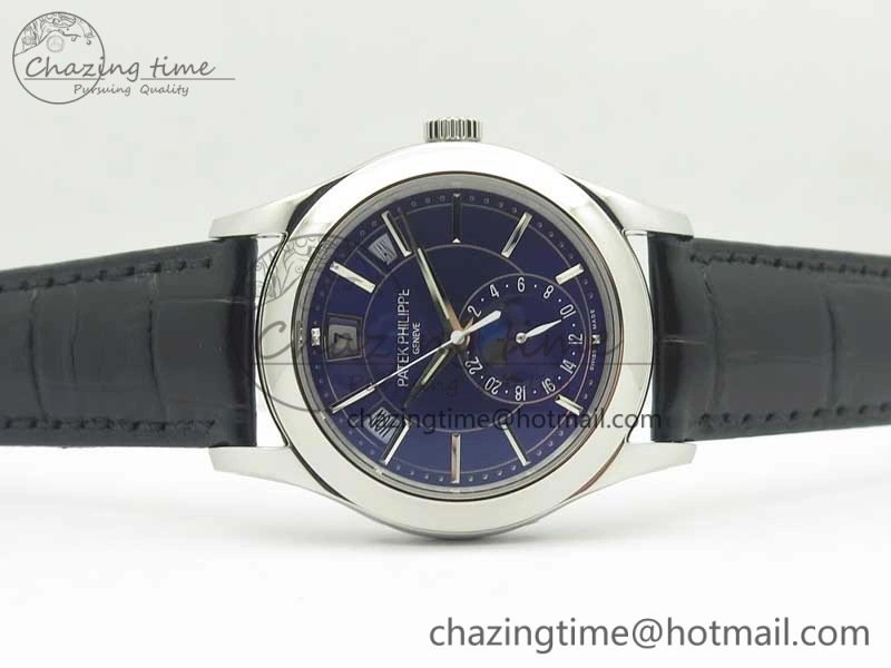 Complications Series Moonphase SS KMF Blue Dial On Black Leather Strap Cal. TravelReady 8999