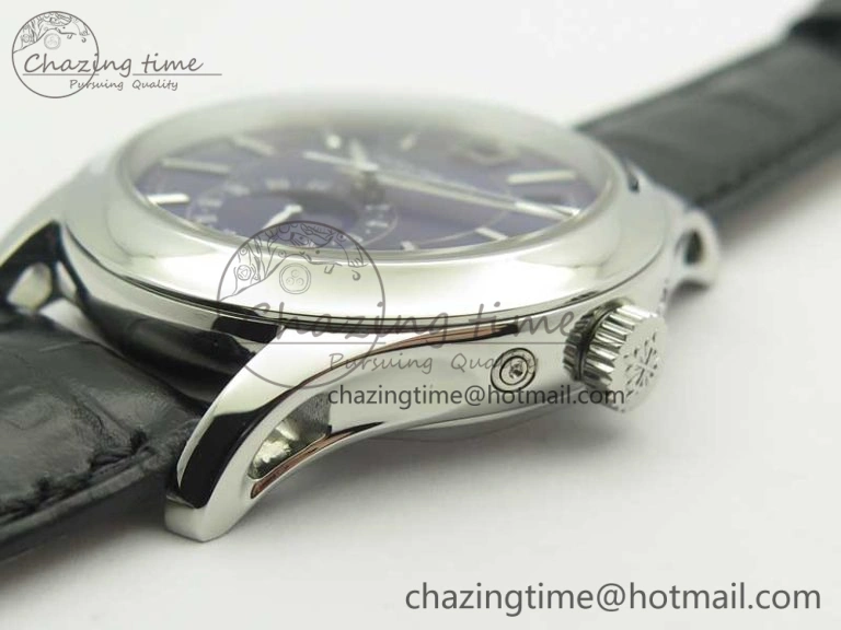 Complications Series Moonphase SS KMF Blue Dial On Black Leather Strap Cal. TravelReady 8999