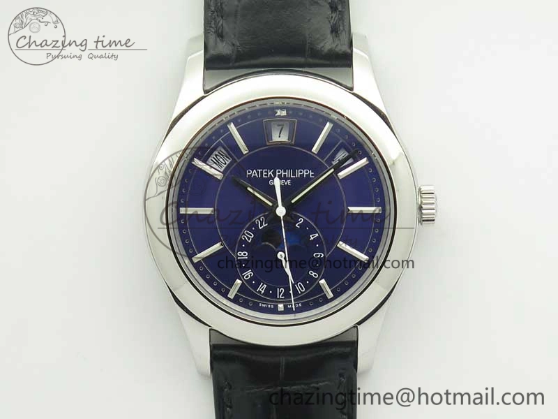 Complications Series Moonphase SS KMF Blue Dial On Black Leather Strap Cal. TravelReady 8999