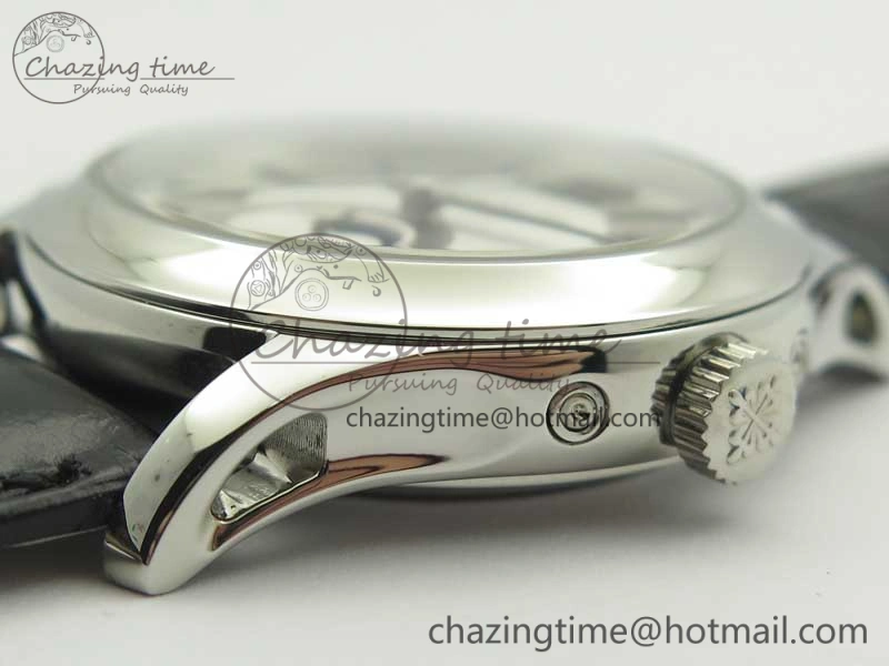 Compact Complications Series Moonphase SS KMF White Dial On Black Leather Strap Cal. 8998