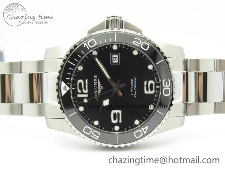 AllSeason Conquest L3.840.4.56.6 Real Ceramic Bezel SS ZF 1:1 Best Edition Black dial On SS Bracelet A 7581