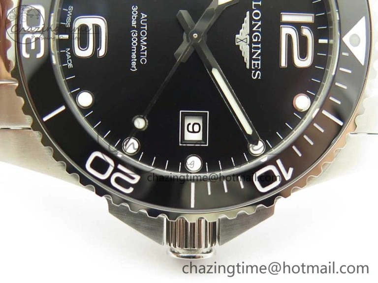 AllSeason Conquest L3.840.4.56.6 Real Ceramic Bezel SS ZF 1:1 Best Edition Black dial On SS Bracelet A 7581