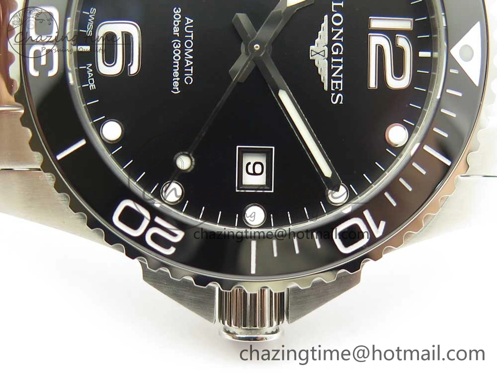 AllSeason Conquest L3.840.4.56.6 Real Ceramic Bezel SS ZF 1:1 Best Edition Black dial On SS Bracelet A 7581