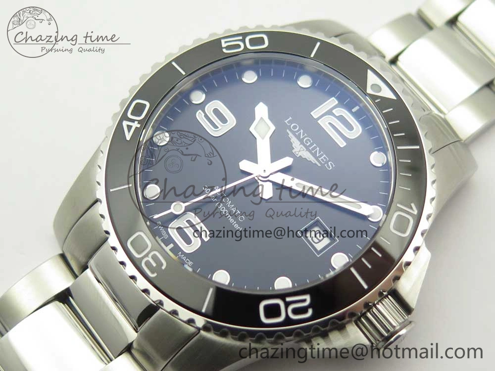 AllSeason Conquest L3.840.4.56.6 Real Ceramic Bezel SS ZF 1:1 Best Edition Black dial On SS Bracelet A 7581