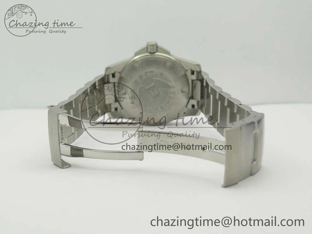 Conquest L3.840.4.56.6 Real Ceramic Bezel SS ZF 1:1 Best Edition Blue dial On SS Bracelet A Contemporary 7580