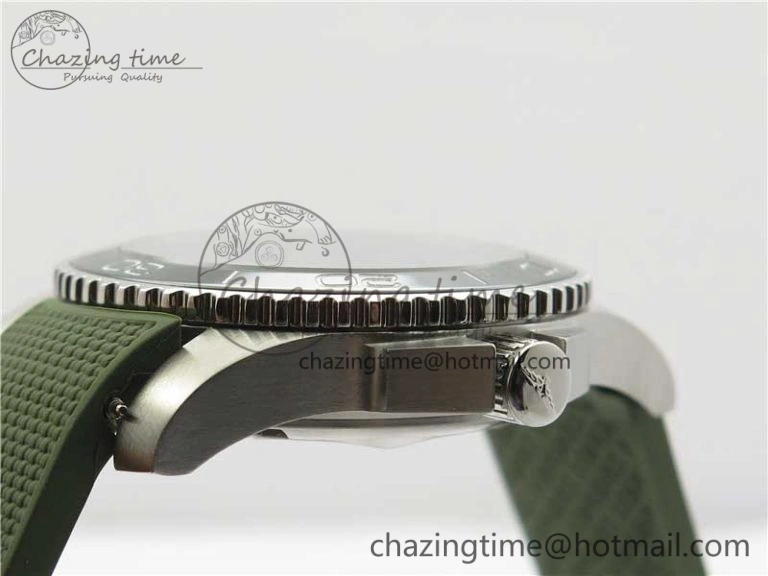 SmartChoice Conquest L3.840.4.56.6 Real Ceramic Bezel SS ZF 1:1 Best Edition Green Dial On Green Rubber Strap A 7574
