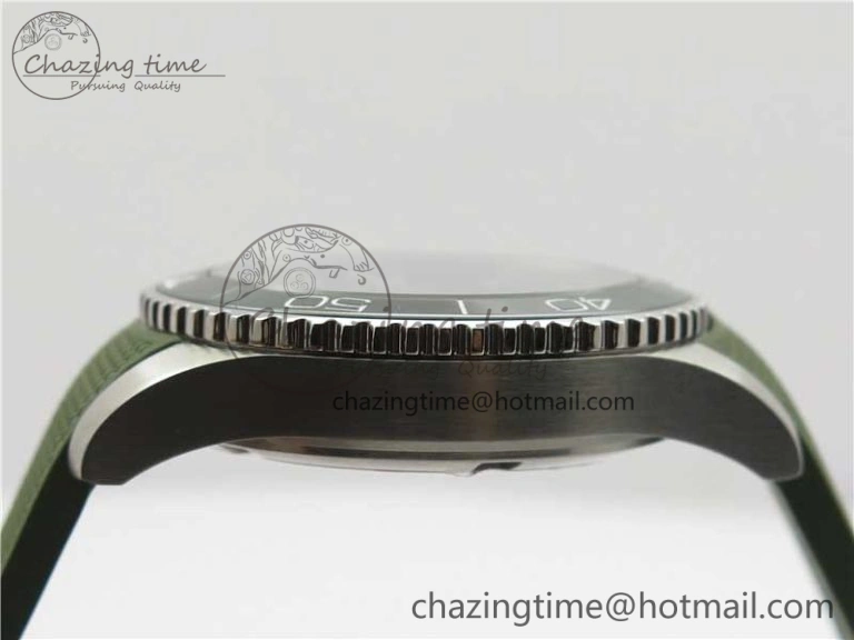 SmartChoice Conquest L3.840.4.56.6 Real Ceramic Bezel SS ZF 1:1 Best Edition Green Dial On Green Rubber Strap A 7574
