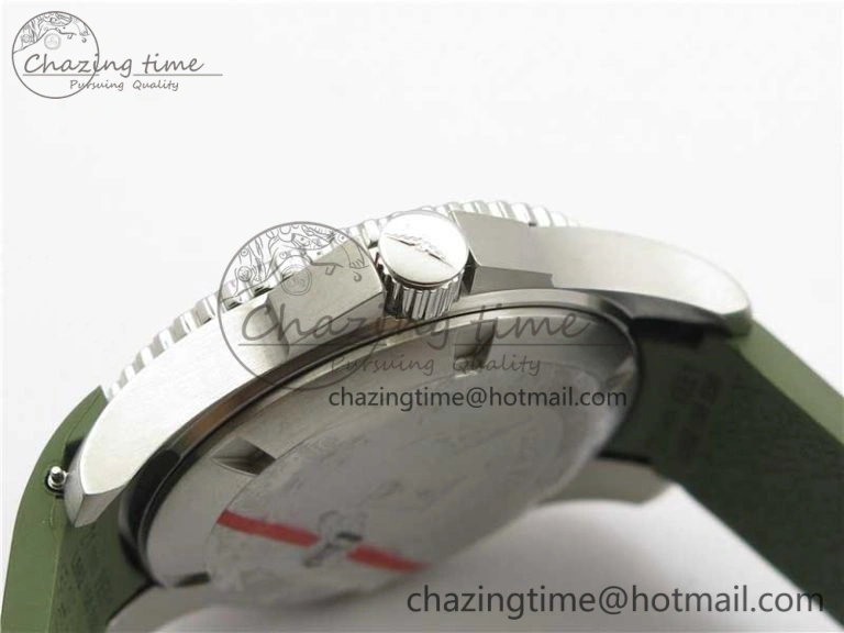SmartChoice Conquest L3.840.4.56.6 Real Ceramic Bezel SS ZF 1:1 Best Edition Green Dial On Green Rubber Strap A 7574