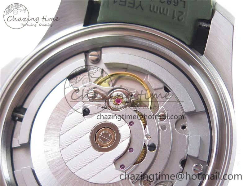 SmartChoice Conquest L3.840.4.56.6 Real Ceramic Bezel SS ZF 1:1 Best Edition Green Dial On Green Rubber Strap A 7574