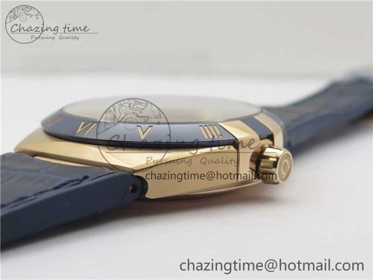 Affordable Constellation 131.33.41.21.03.001 RG TW Best Edition Blue Dial On Gummy Strap A 7868