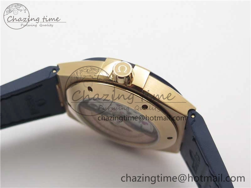Affordable Constellation 131.33.41.21.03.001 RG TW Best Edition Blue Dial On Gummy Strap A 7868