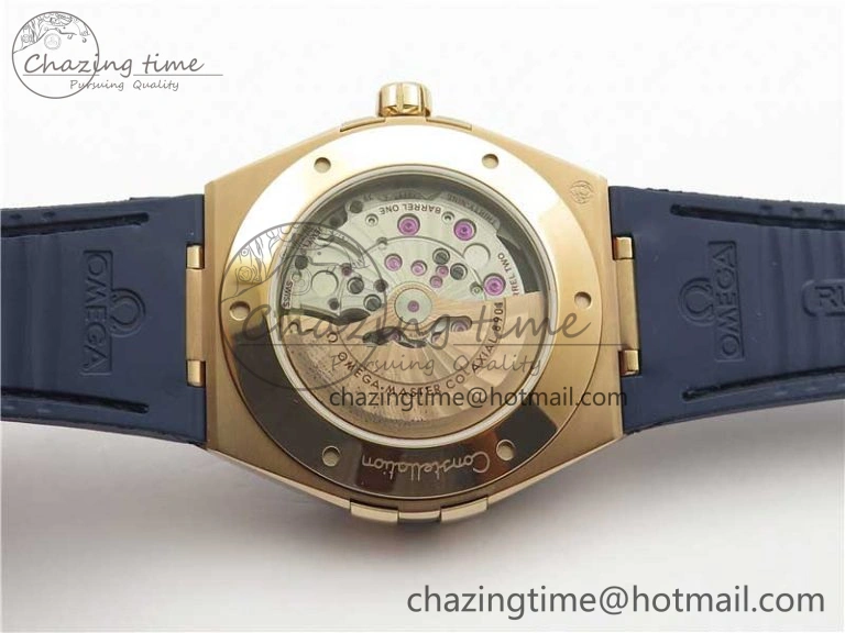 Affordable Constellation 131.33.41.21.03.001 RG TW Best Edition Blue Dial On Gummy Strap A 7868
