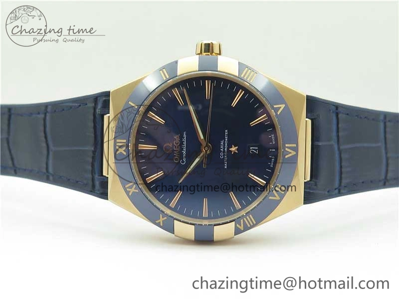 Affordable Constellation 131.33.41.21.03.001 RG TW Best Edition Blue Dial On Gummy Strap A 7868