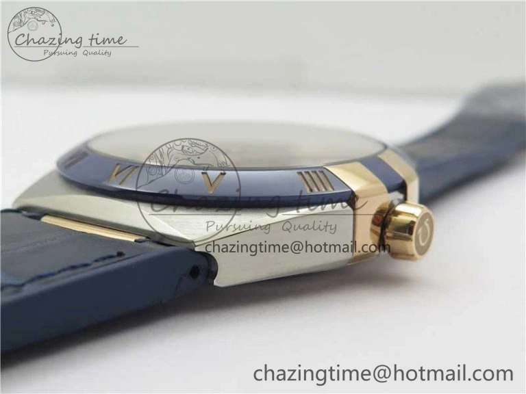 ModernLook Constellation 131.33.41.21.03.001 SS RG TW Best Edition Blue Dial On Gummy Strap A 7872