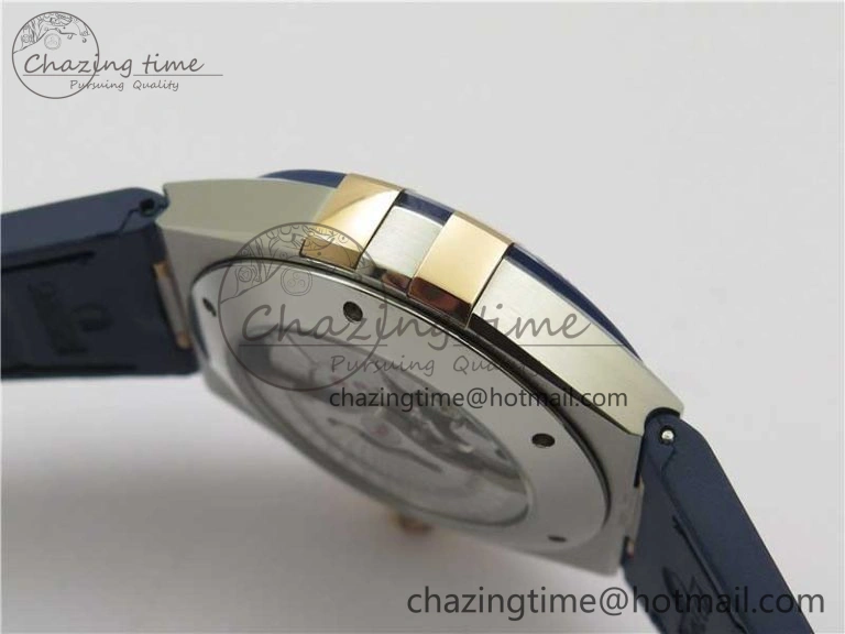 ModernLook Constellation 131.33.41.21.03.001 SS RG TW Best Edition Blue Dial On Gummy Strap A 7872
