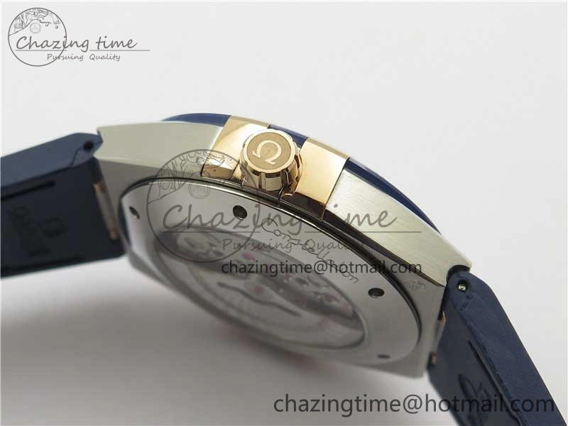 ModernLook Constellation 131.33.41.21.03.001 SS RG TW Best Edition Blue Dial On Gummy Strap A 7872