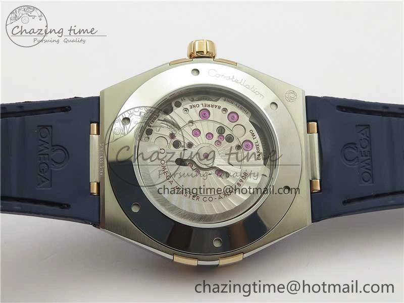 ModernLook Constellation 131.33.41.21.03.001 SS RG TW Best Edition Blue Dial On Gummy Strap A 7872