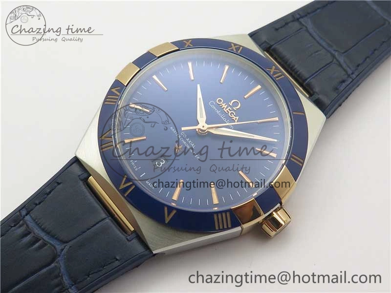 ModernLook Constellation 131.33.41.21.03.001 SS RG TW Best Edition Blue Dial On Gummy Strap A 7872