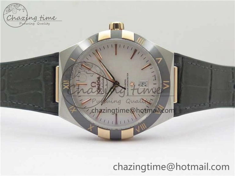 Constellation 131.33.41.21.03.001 SS RG TW Best Edition White Dial On Gummy Strap A EasyCare 7875