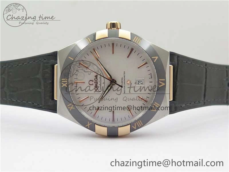 Constellation 131.33.41.21.03.001 SS RG TW Best Edition White Dial On Gummy Strap A EasyCare 7875
