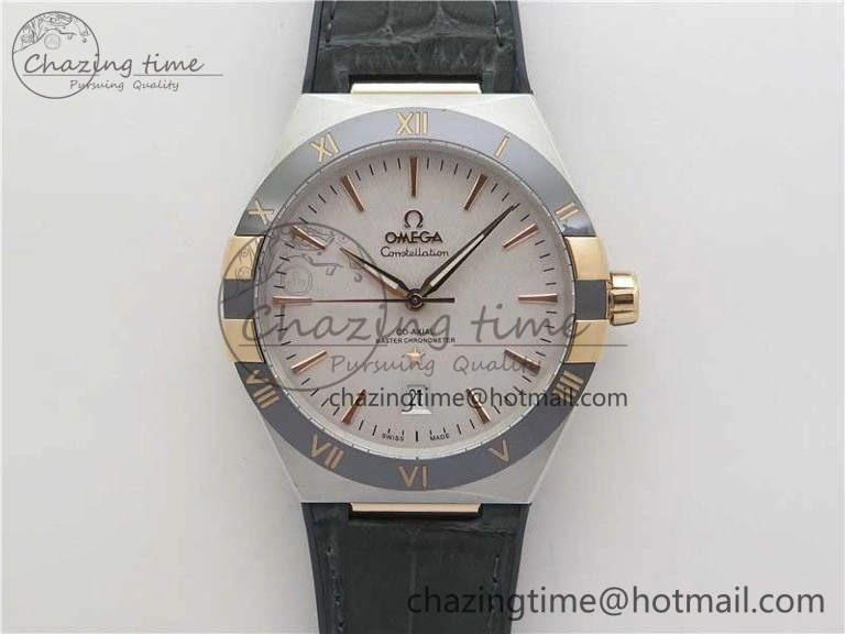 Constellation 131.33.41.21.03.001 SS RG TW Best Edition White Dial On Gummy Strap A EasyCare 7875