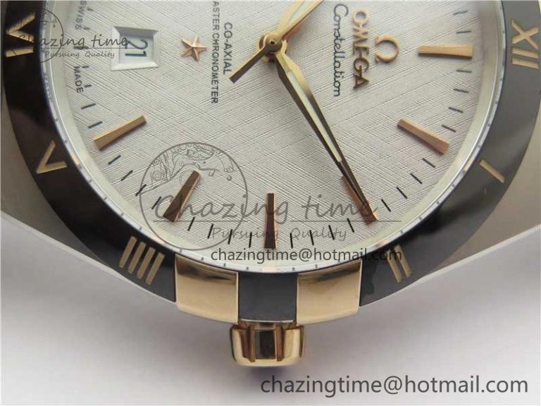Constellation 131.33.41.21.03.001 SS RG TW Best Edition White Dial On Gummy Strap A EasyCare 7875