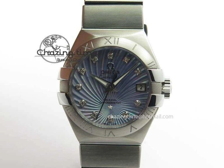 Constellation 28mm V6F Best Edition SS Blue Dial On SS Bracelet A Sleek 8201