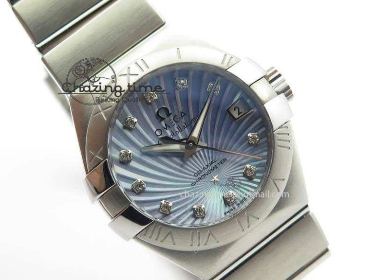 Constellation 28mm V6F Best Edition SS Blue Dial On SS Bracelet A Sleek 8201