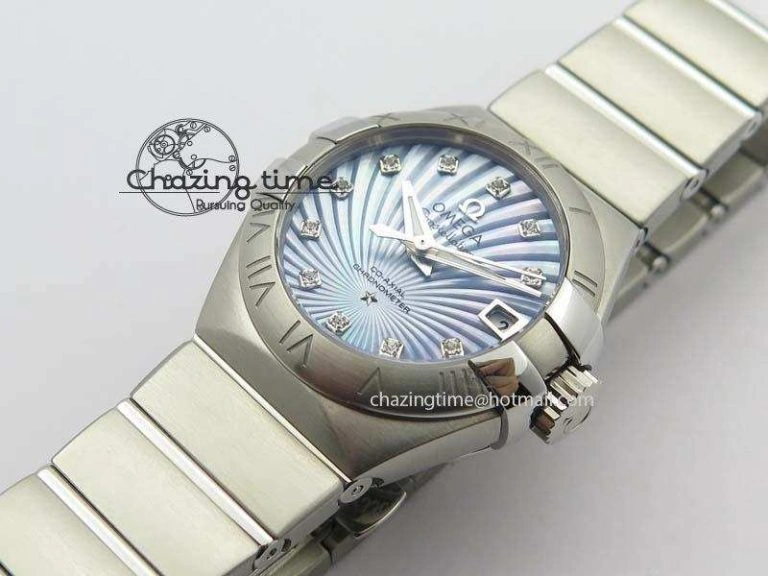Constellation 28mm V6F Best Edition SS Blue Dial On SS Bracelet A Sleek 8201