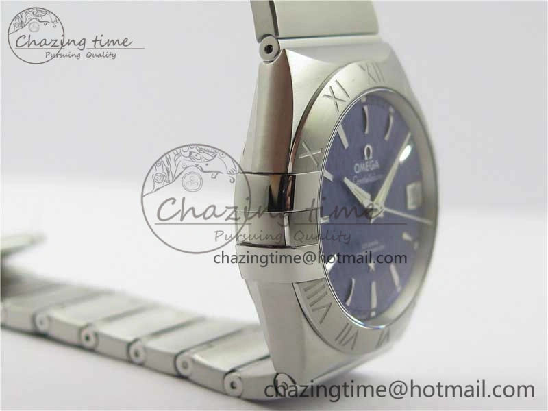 Constellation 38mm SS VSF 1:1 Best Edition Blue Textured Dial on SS Bracelet A8500 Super Clone OnTrend 7917