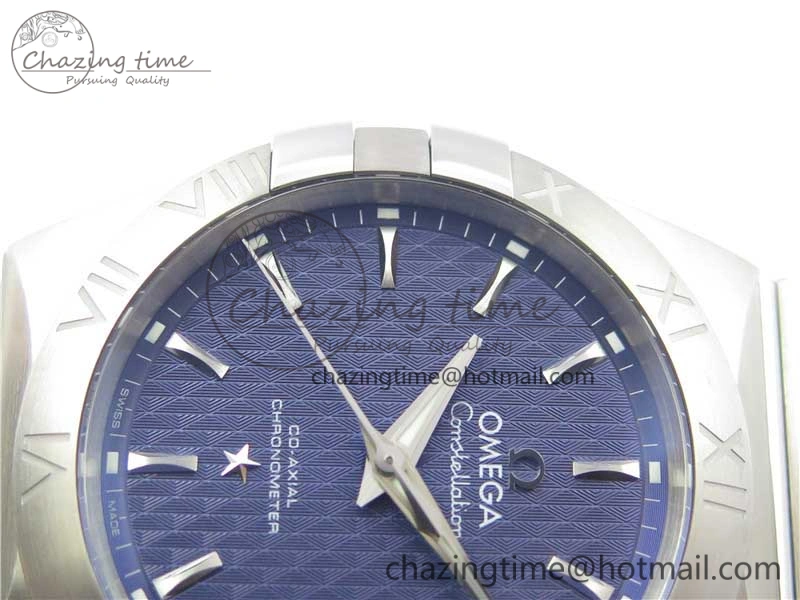 Constellation 38mm SS VSF 1:1 Best Edition Blue Textured Dial on SS Bracelet A8500 Super Clone OnTrend 7917