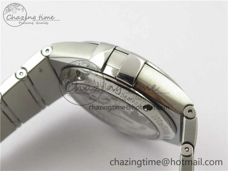 Sleek Constellation 38mm SS VSF 1:1 Best Edition White Textured Dial on SS Bracelet A8500 Super Clone 7919