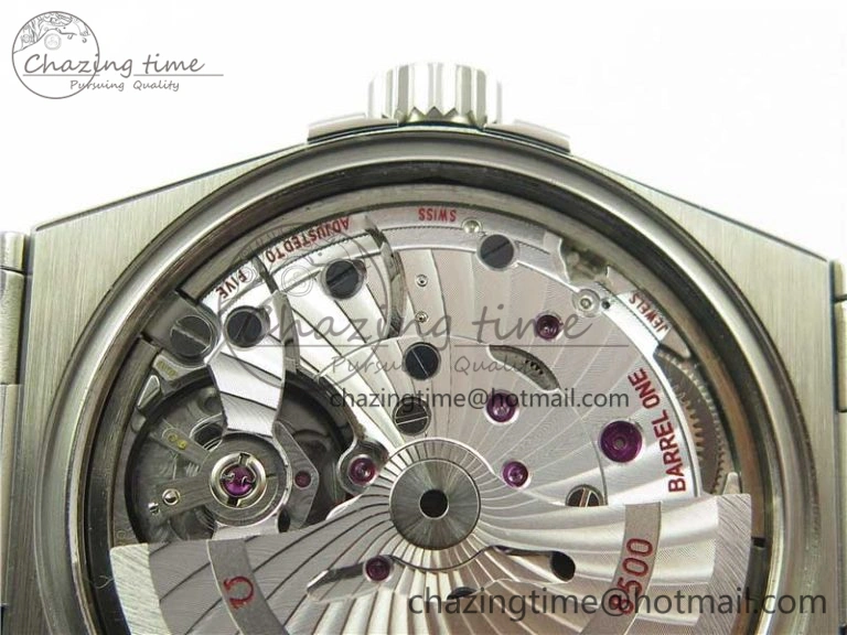 Sleek Constellation 38mm SS VSF 1:1 Best Edition White Textured Dial on SS Bracelet A8500 Super Clone 7919