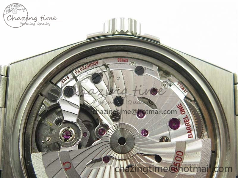 Sleek Constellation 38mm SS VSF 1:1 Best Edition White Textured Dial on SS Bracelet A8500 Super Clone 7919